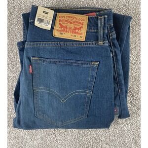 Levi's 514 Straight Jeans Medium Wash Stretch Men 32x32 Western Camp Work Cotton
